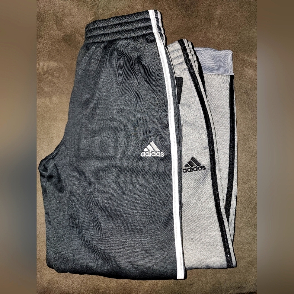 Boys Adidas 3 Stripe Joggers